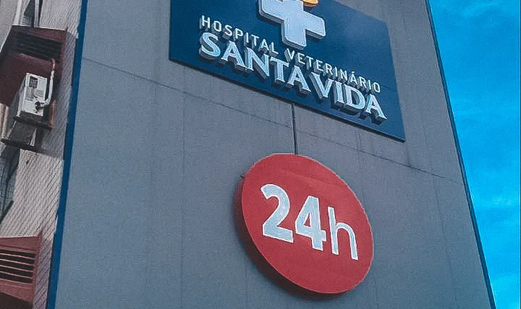 Prédio do Santa Vida Agronômica com o selo 24h